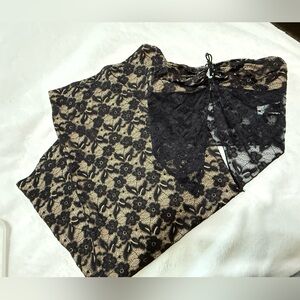 SHEIN Black Chemise Intimates Sleepwear